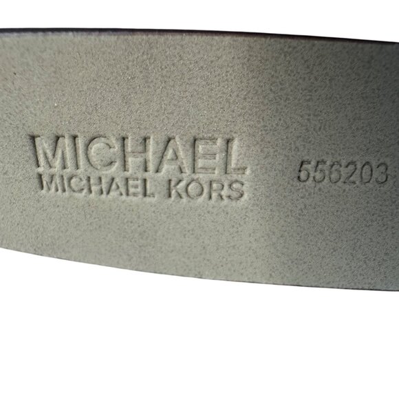 Michael Kors Logo Belt Bag S/M Brown/Gold Monogram Adjustable Strap Synthetic Cr - Picture 6 of 11